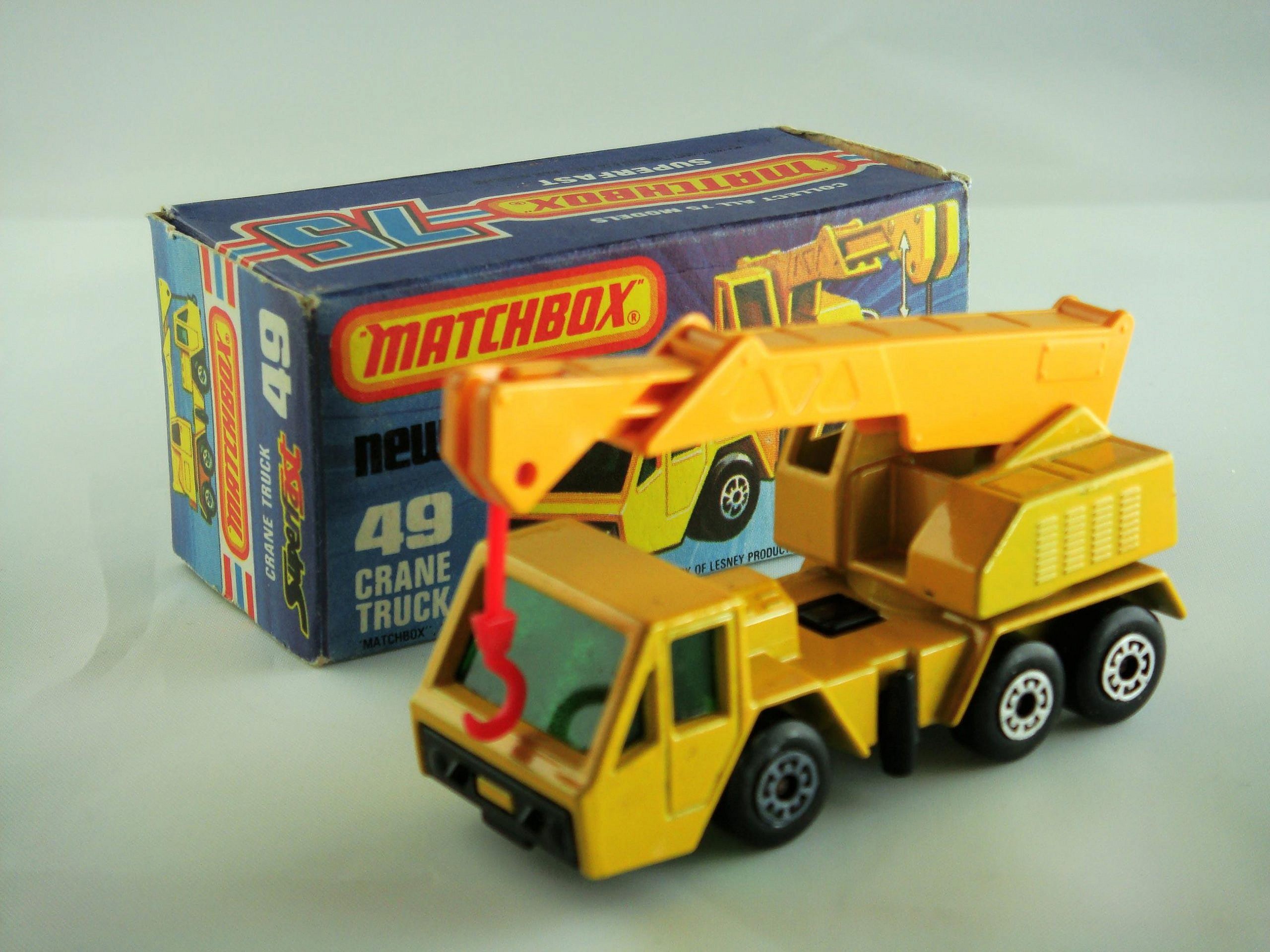 1-75 Series Superfast issues Matchbox Superfast No.49C Crane Truck