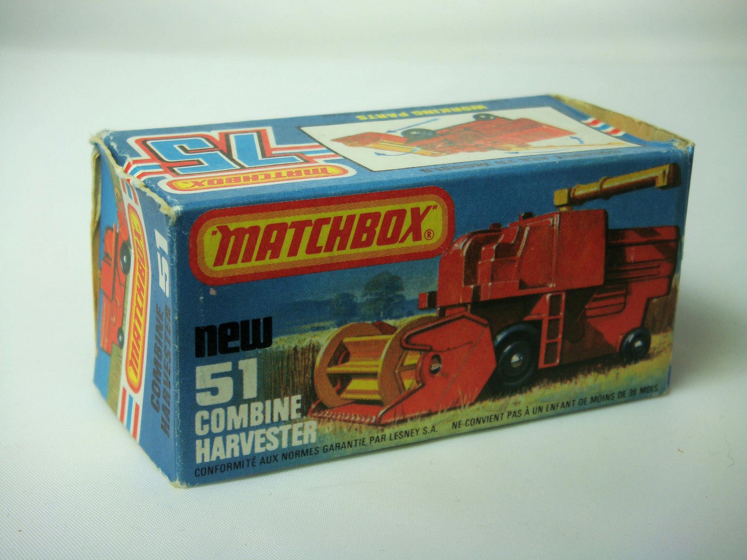 1-75 Series Superfast issues Matchbox Superfast No.51e Combine Harvester