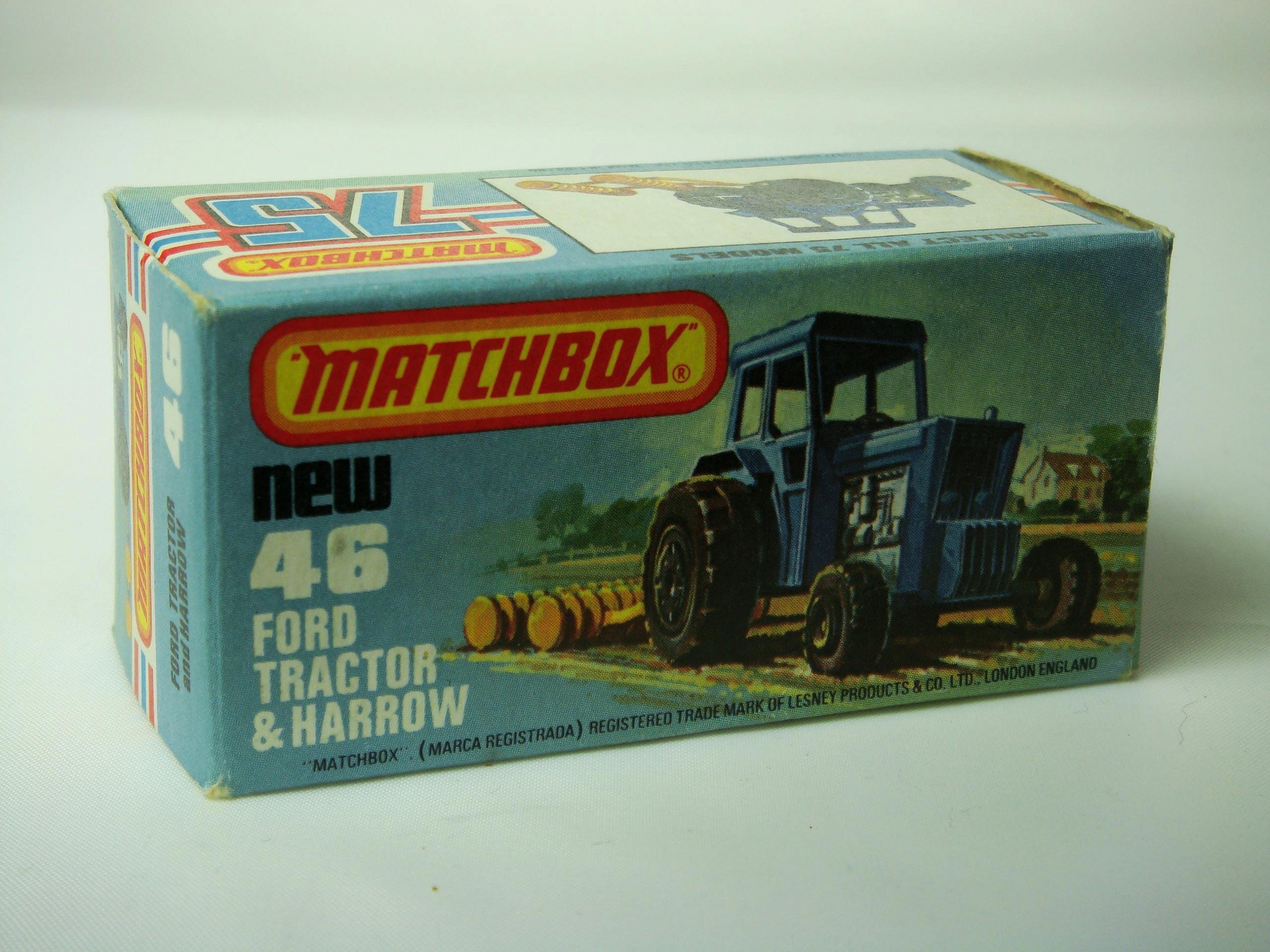 1-75 Series Superfast issues Matchbox Superfast No.46C Ford Tractor and Harrow