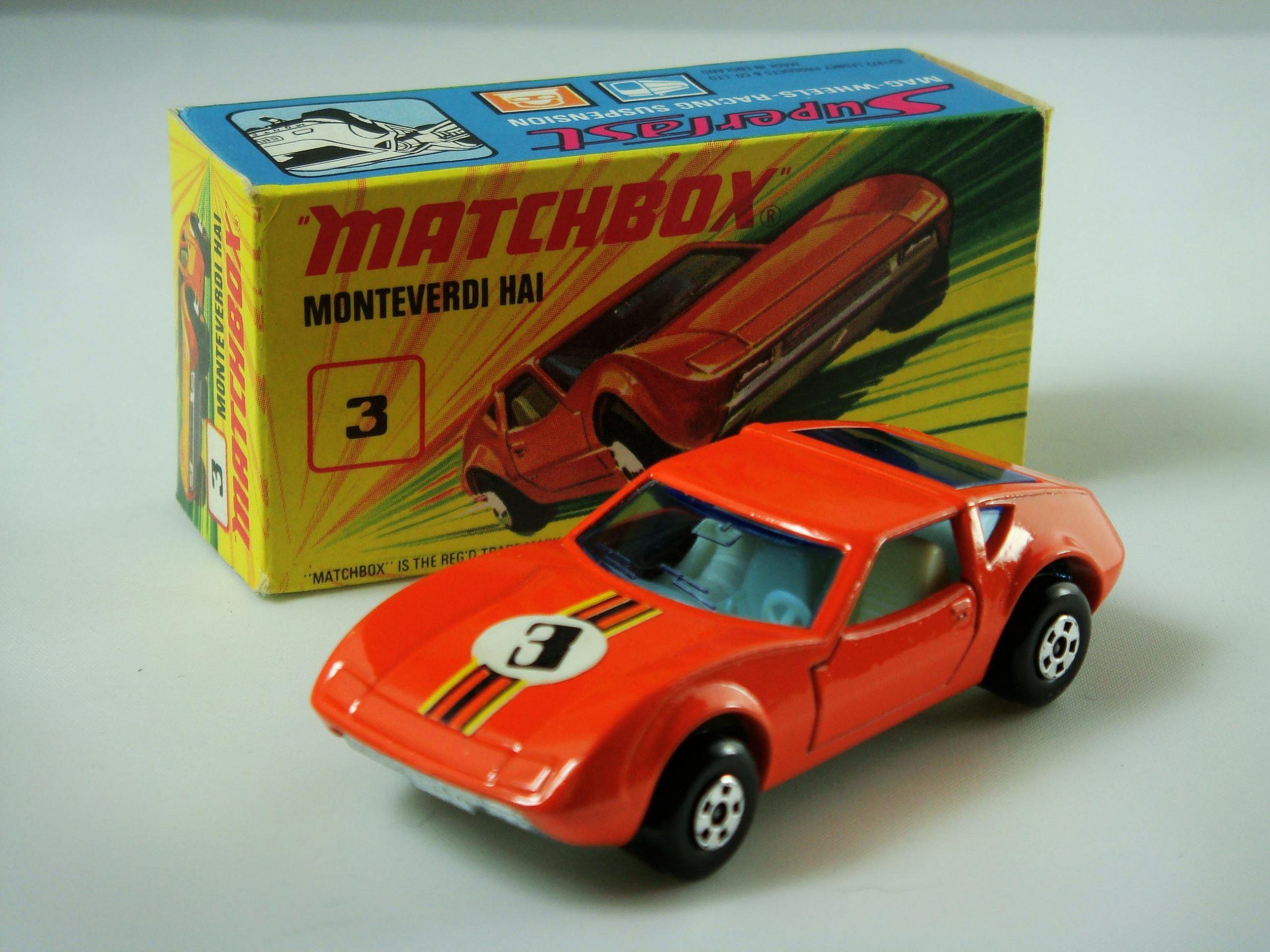 1-75 Series Superfast issues Matchbox Superfast No.3B Monteverdi Hai