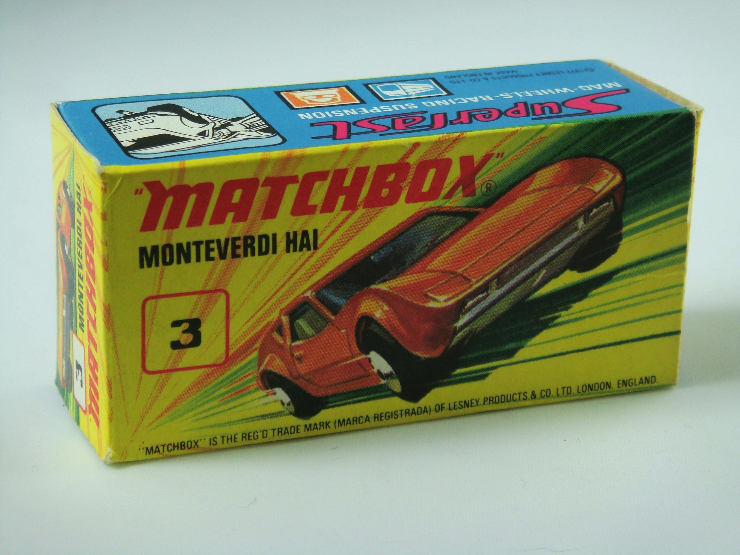 1-75 Series Superfast issues Matchbox Superfast No.3B Monteverdi Hai