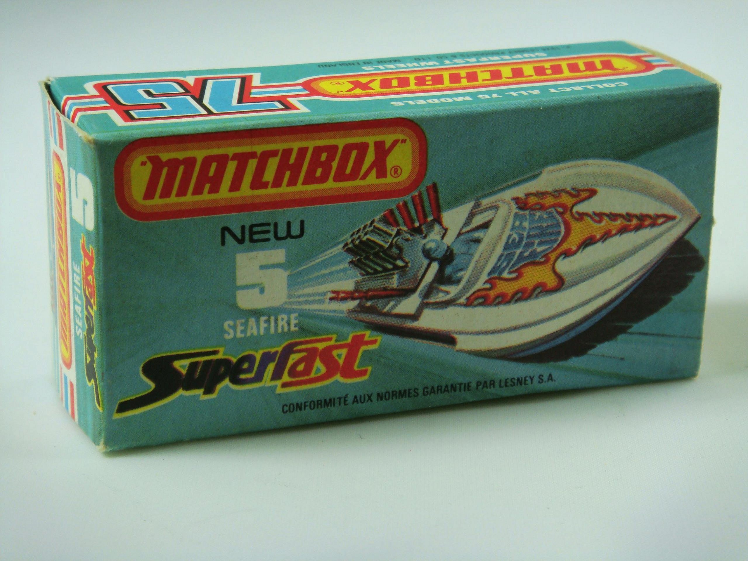 1-75 Series Superfast issues Matchbox Superfast No.5B Seafire Boat