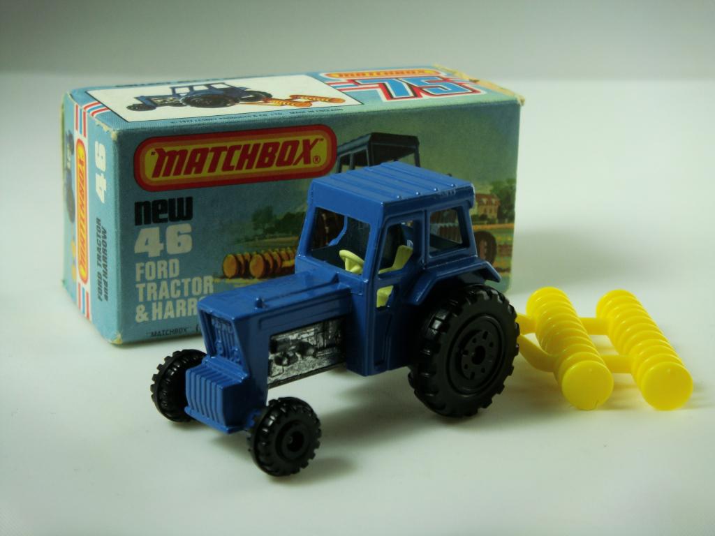 1-75 Series Superfast issues Matchbox Superfast No.46C Ford Tractor and Harrow