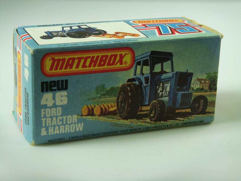 1-75 Series Superfast issues Matchbox Superfast No.46C Ford Tractor and Harrow