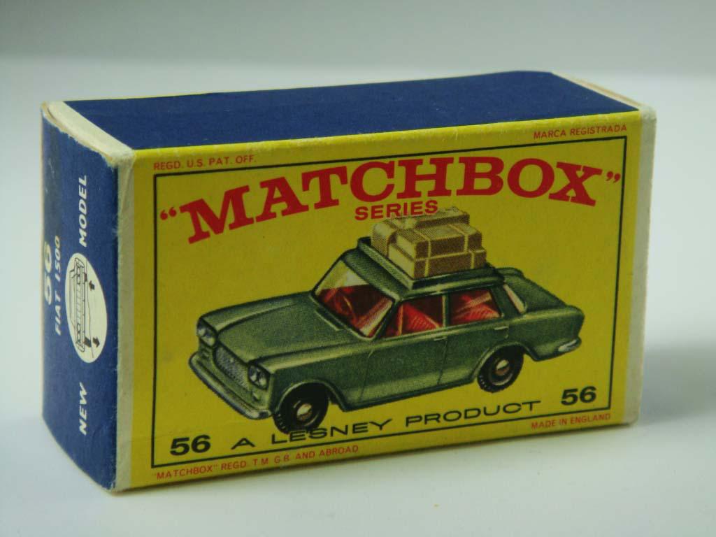 1-75 Series Regular Wheels Matchbox Regular Wheels No.56B Fiat 1500