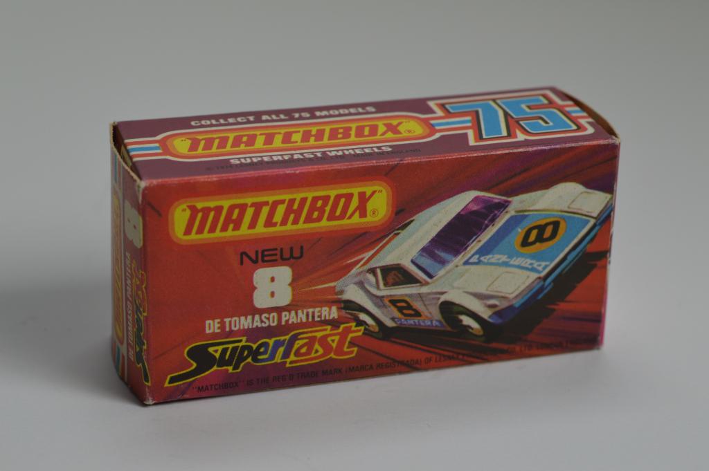 1-75 Series Superfast issues Matchbox Superfast No.8C De Tomaso Pantera
