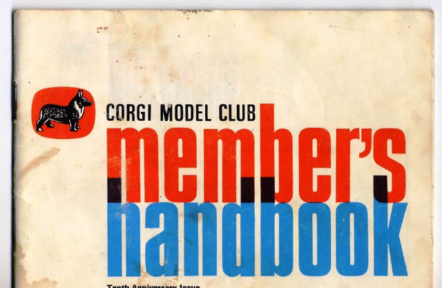 Catalogues Corgi Members handbook, 10th Anniversary Issue