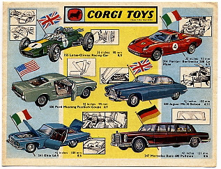 Catalogues Corgi 1965 Interim Leaflet