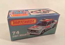1-75 Series Superfast issues Matchbox Superfast No.74E Fiat Abarth Alitalia