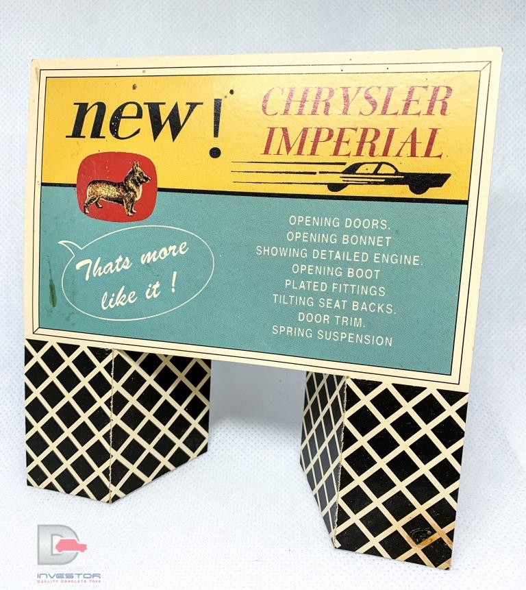 Corgi Corgi carded point of sale stand – Chrysler Imperial