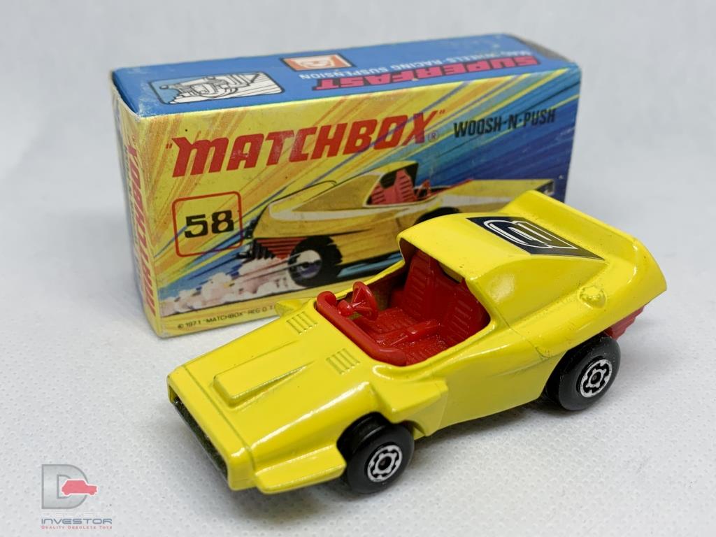 1-75 Series Superfast issues Matchbox Superfast No.58b Woosh-n-Push