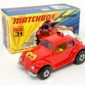 Matchbox Superfast No.31B Volksdragon – red body with yellow interior, “eyes” label, purple glass – Mint including type I box.