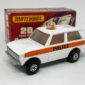 Matchbox Superfast Police Patrol, orange light and interior. Rolamatic box Unpainted base. Model is in good to excellent condition, box is excellent plus.