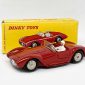 French Dinky No.22A Maserati Sport 2000 - dark red, white driver, convex steel hubs - Excellent Plus to near mint in Excellent plus card box, would be mint apart from biro price to end flap.