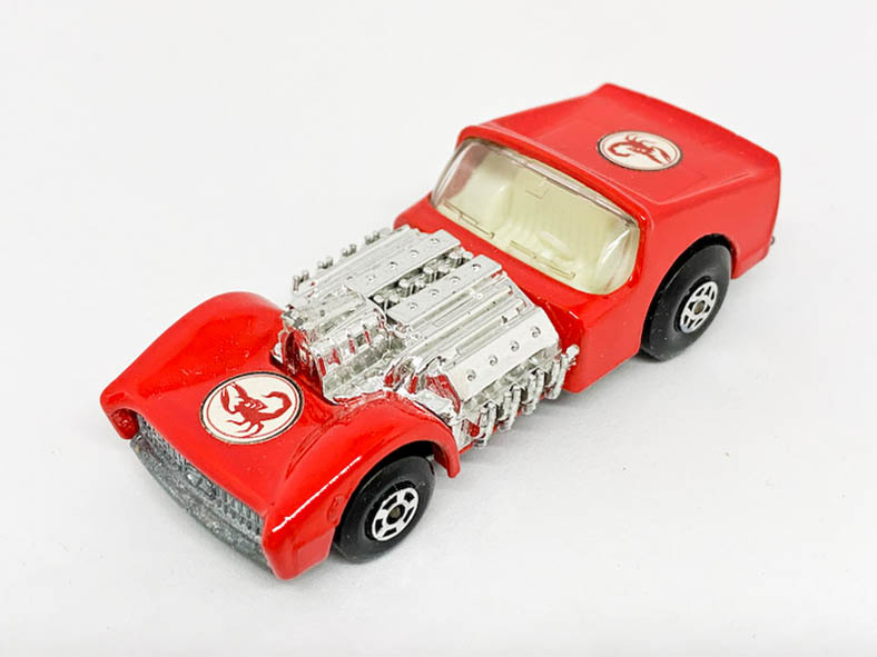 1-75 Series Superfast issues Matchbox Superfast 19b Road Dragstar Scorpion Label