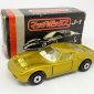 Matchbox Superfast No.33A Lamborghini Miura P400 - light gold body with silver base, wide 5-spoke wheels - Mint including rare type J1 Japanese box