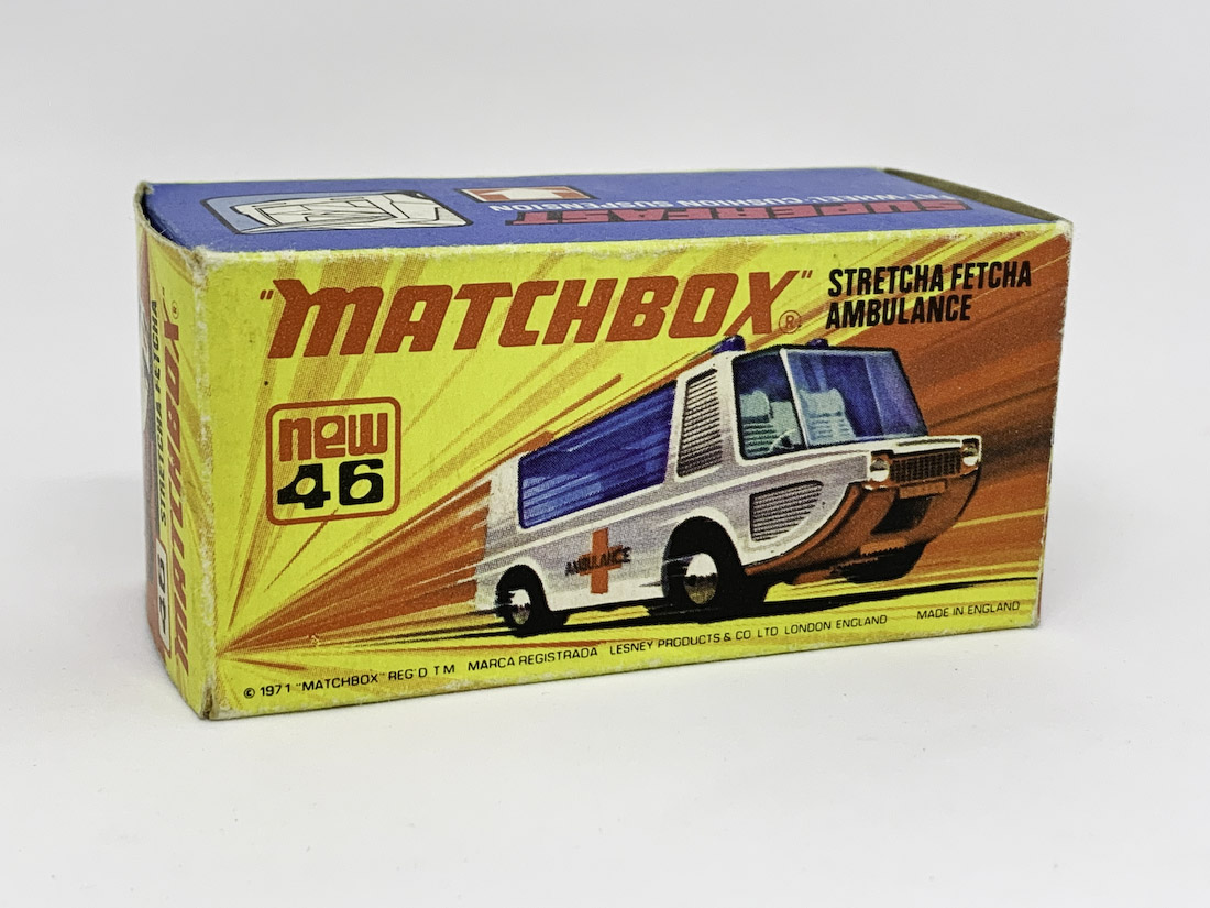 1-75 Series Superfast issues Matchbox Superfast 46b Stretcha Fetcha Ambulance (US issue Viper Van)