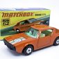Matchbox Superfast No.62c Renault 17 TL - burnt orange body with racing No.9 hood label, green windows, ivory interior, matt black base, 5-spoke wheels - Excellent Plus in Excellent 